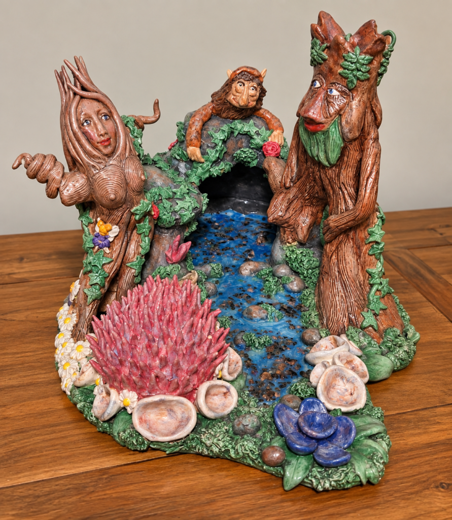 Robin's World — My Journey as an Artist & Sculptor Hill of Tara Well ceramic sculpture by Irish-based artist Robin Nicole Alger