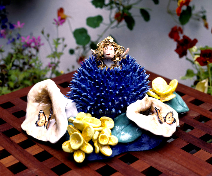 Robin's World — My Journey as an Artist & Sculptor Surprise ceramic fairy sculpture by intuitive artist Robin Nicole Alger