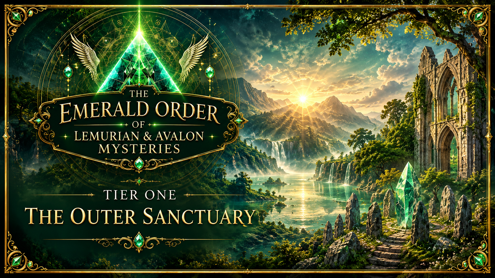 Emerald Order of Lemurian & Avalon Mysteries – Tier One Outer Santuary